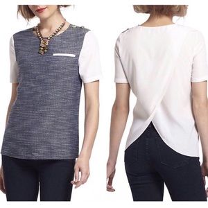 Anthropologie Sachin and Babi tweed top
